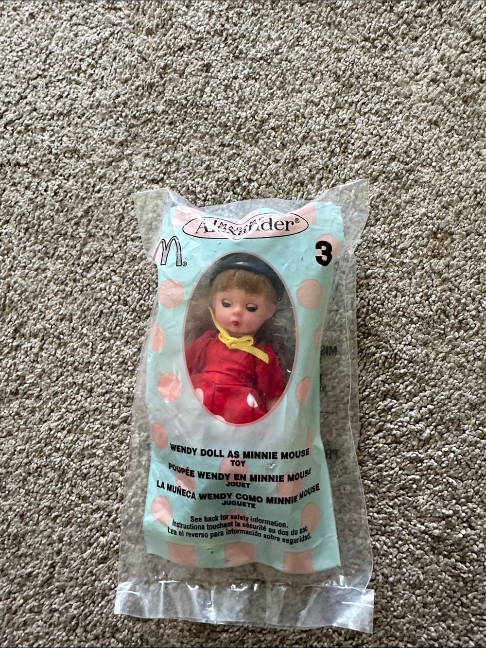 McDonald’s 2004 Alexander Wendy Doll as Minnie Mouse - Red Outfit